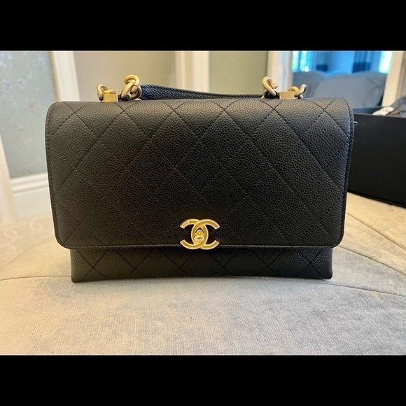 CHANEL FLAPBAG WITH TOP HANDLE - Picture 6 of 16